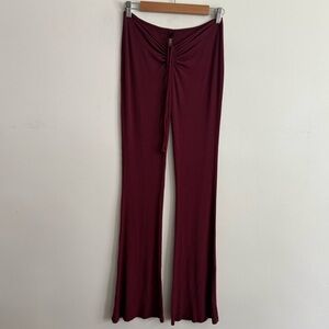 SKIMS  Soft Lounge Ruched Pants in Burgundy